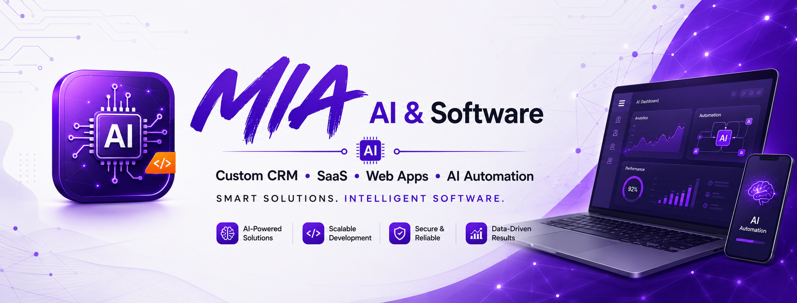 MIA AI & Software — Custom CRM, SaaS, Web Apps and AI Automation